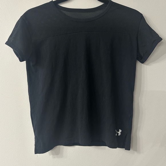 Under Armour Kids Black Short Sleeve Tee - Picture 1 of 2